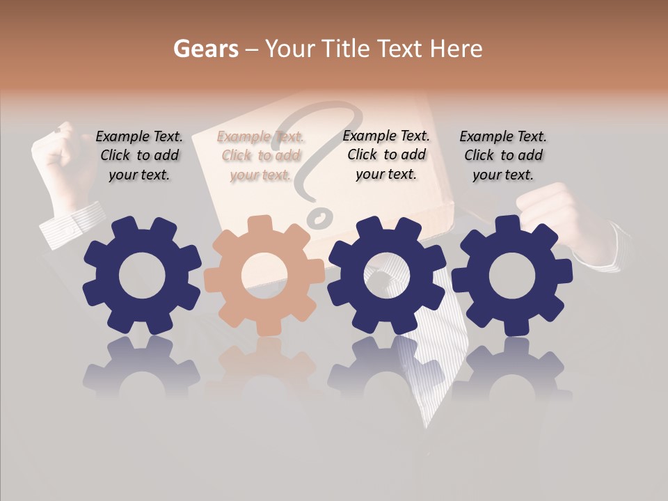 Hiding Drawn Doubt PowerPoint Template