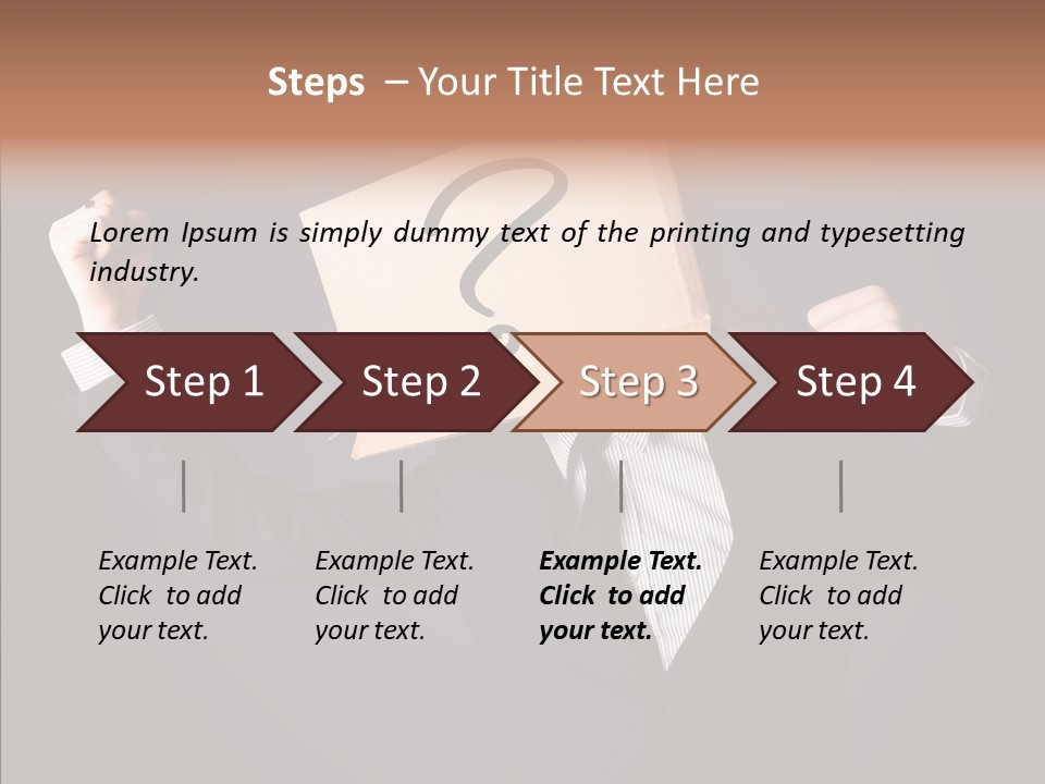 Hiding Drawn Doubt PowerPoint Template