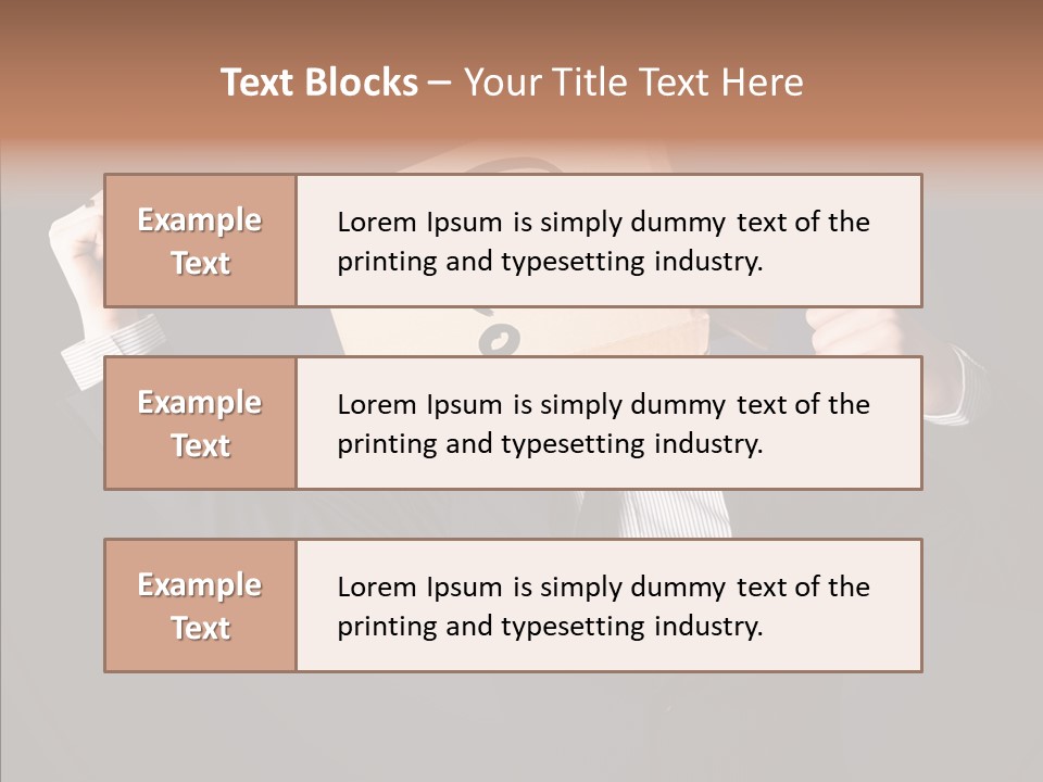 Hiding Drawn Doubt PowerPoint Template