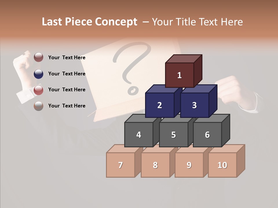 Hiding Drawn Doubt PowerPoint Template