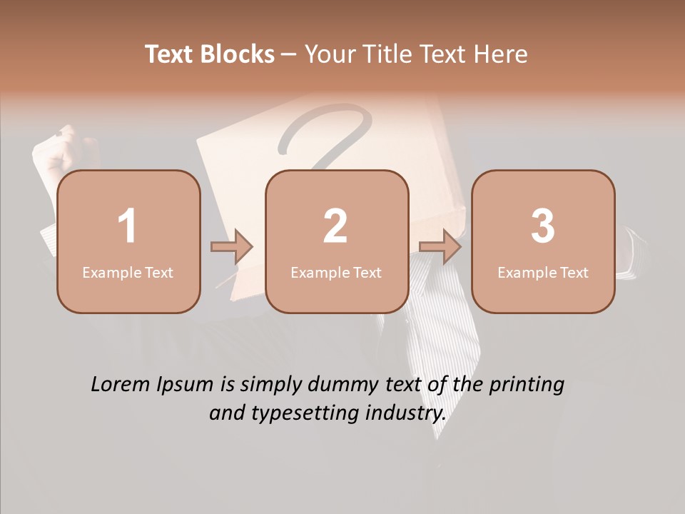 Hiding Drawn Doubt PowerPoint Template