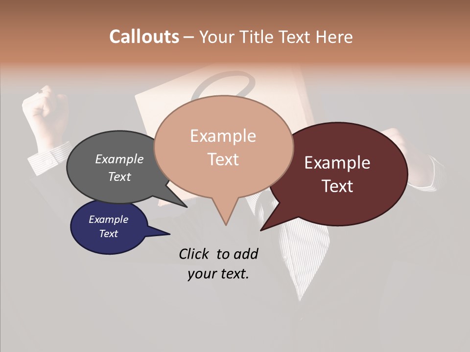Hiding Drawn Doubt PowerPoint Template