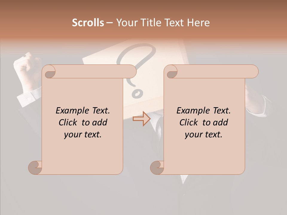 Hiding Drawn Doubt PowerPoint Template
