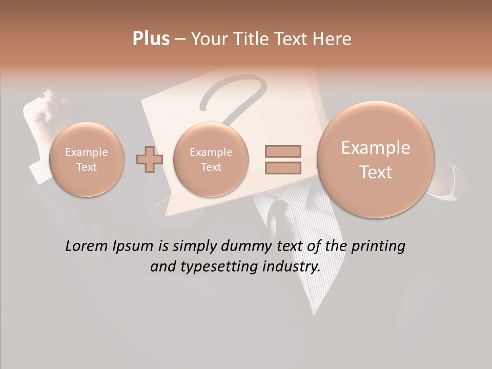 Hiding Drawn Doubt PowerPoint Template