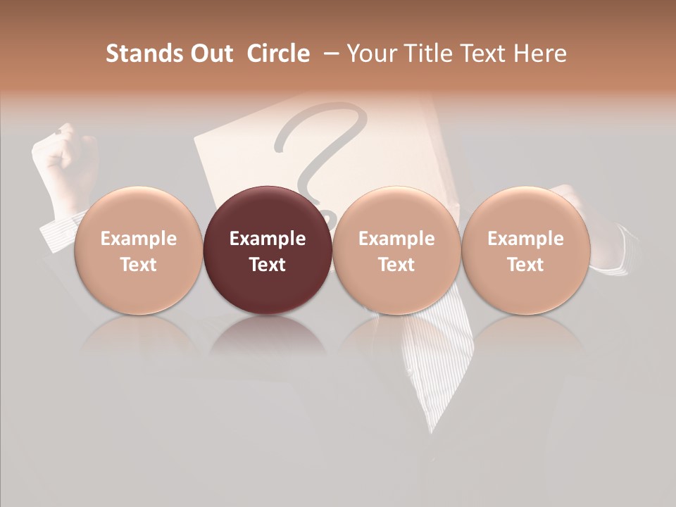 Hiding Drawn Doubt PowerPoint Template