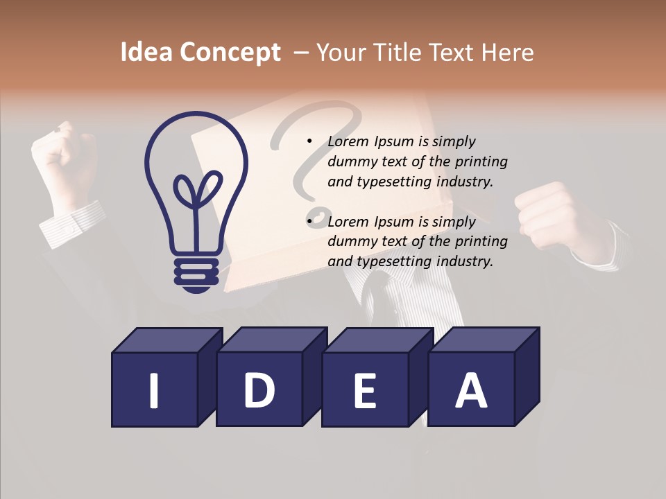 Hiding Drawn Doubt PowerPoint Template