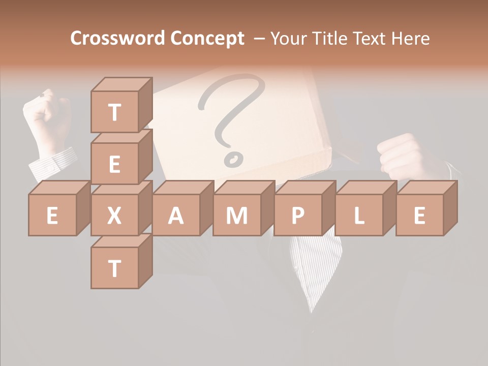 Hiding Drawn Doubt PowerPoint Template