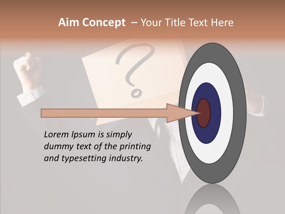 Hiding Drawn Doubt PowerPoint Template