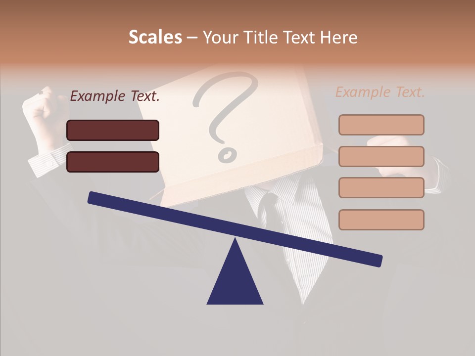 Hiding Drawn Doubt PowerPoint Template