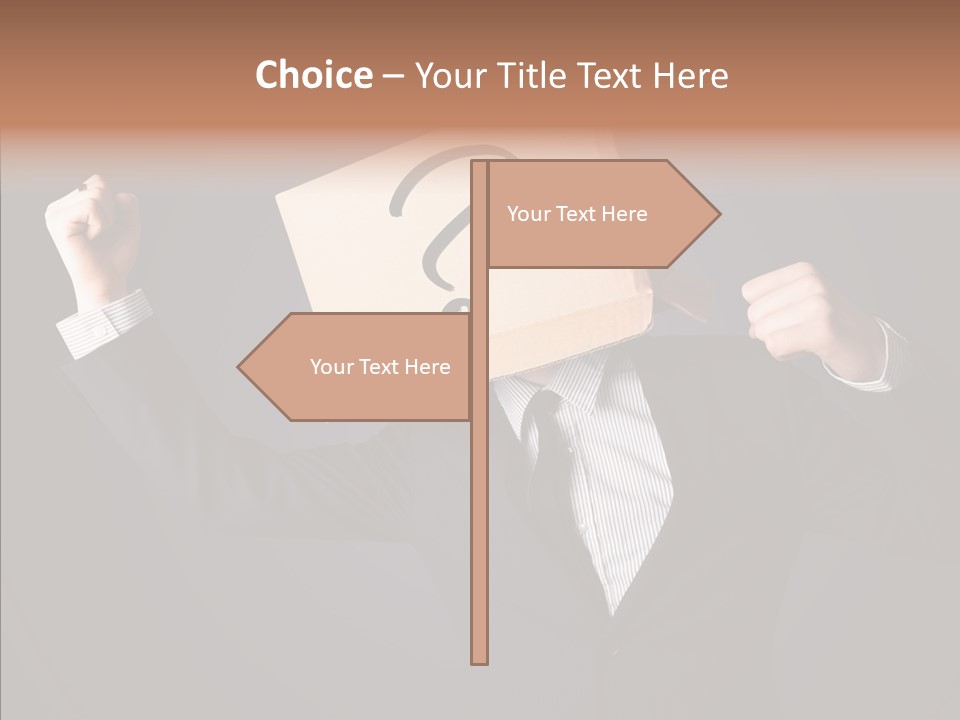 Hiding Drawn Doubt PowerPoint Template