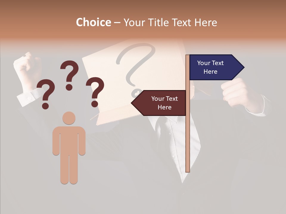 Hiding Drawn Doubt PowerPoint Template