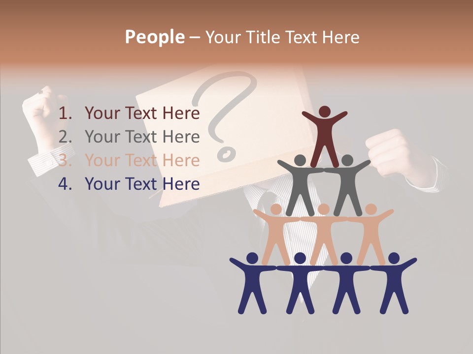 Hiding Drawn Doubt PowerPoint Template