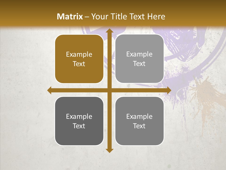 Spring Poster Grunge PowerPoint Template