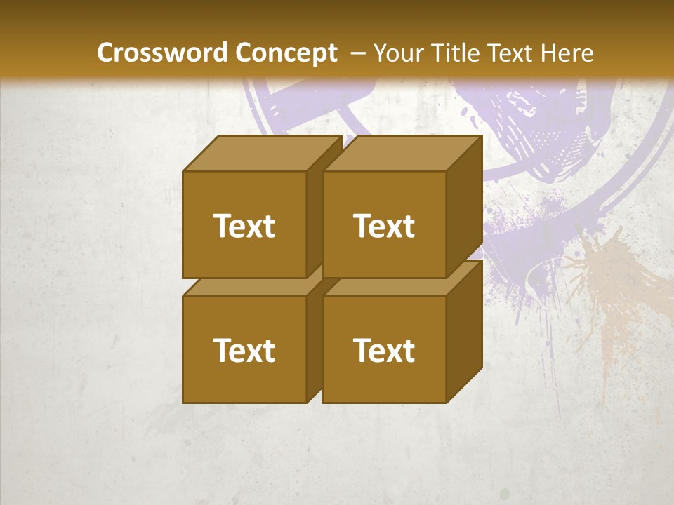 Spring Poster Grunge PowerPoint Template