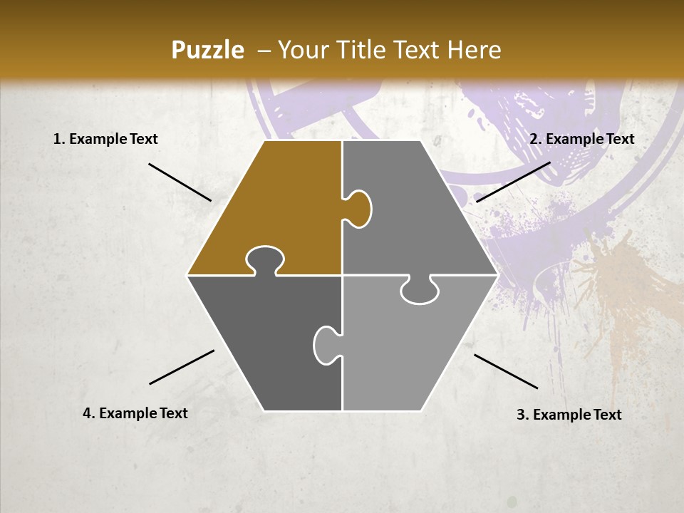 Spring Poster Grunge PowerPoint Template