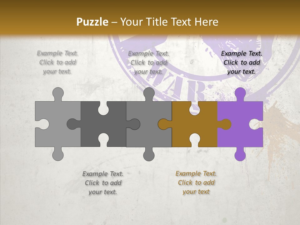 Spring Poster Grunge PowerPoint Template