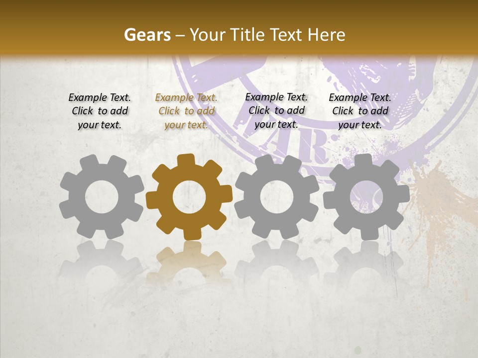 Spring Poster Grunge PowerPoint Template