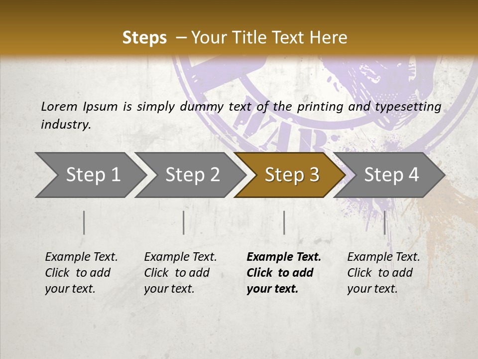 Spring Poster Grunge PowerPoint Template