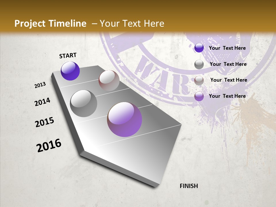 Spring Poster Grunge PowerPoint Template