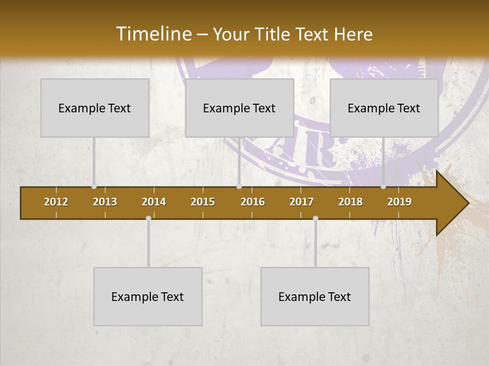 Spring Poster Grunge PowerPoint Template