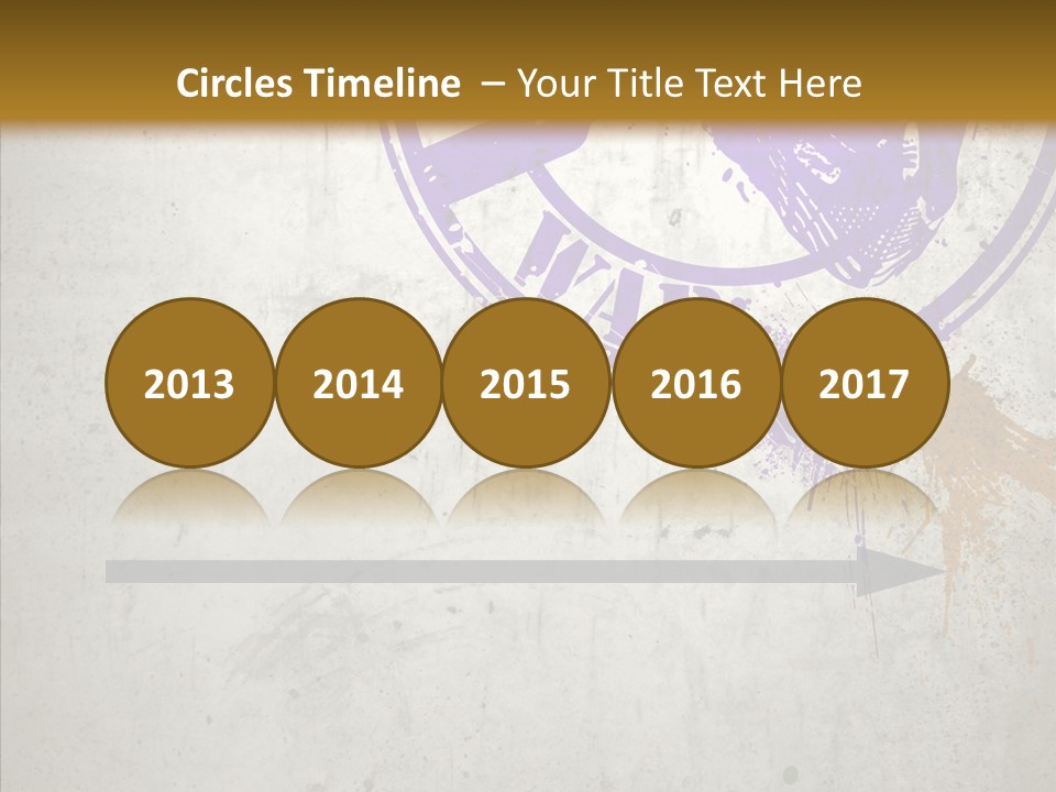 Spring Poster Grunge PowerPoint Template