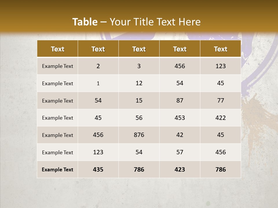 Spring Poster Grunge PowerPoint Template