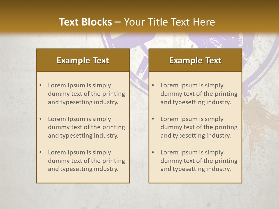 Spring Poster Grunge PowerPoint Template