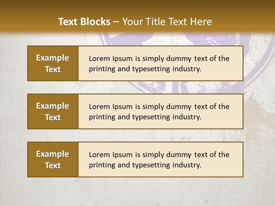 Spring Poster Grunge PowerPoint Template