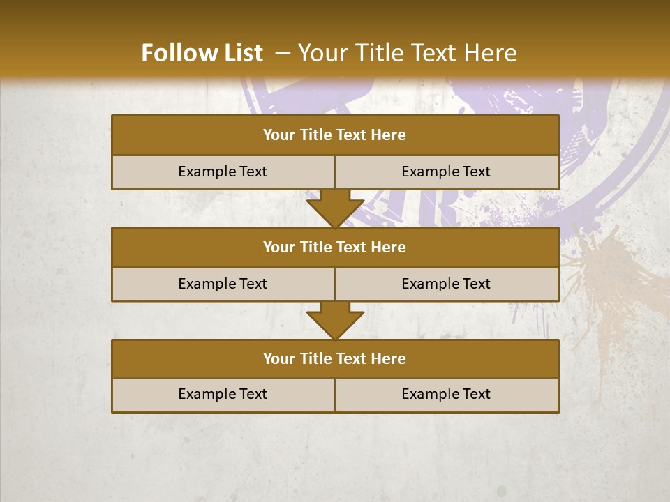 Spring Poster Grunge PowerPoint Template