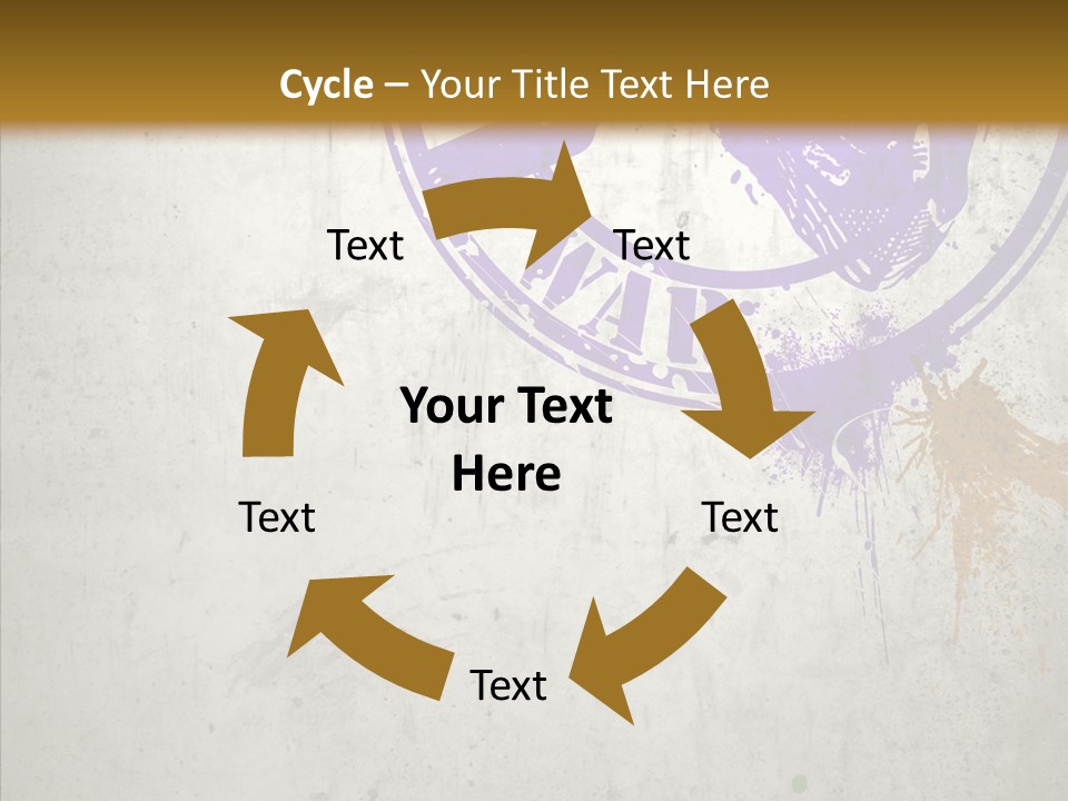 Spring Poster Grunge PowerPoint Template