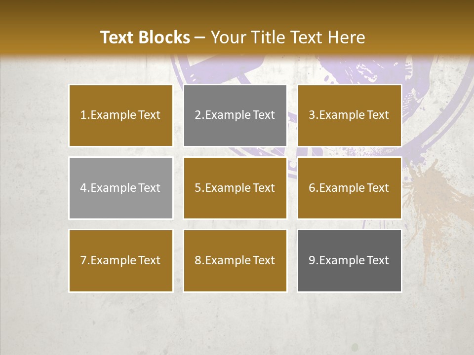 Spring Poster Grunge PowerPoint Template