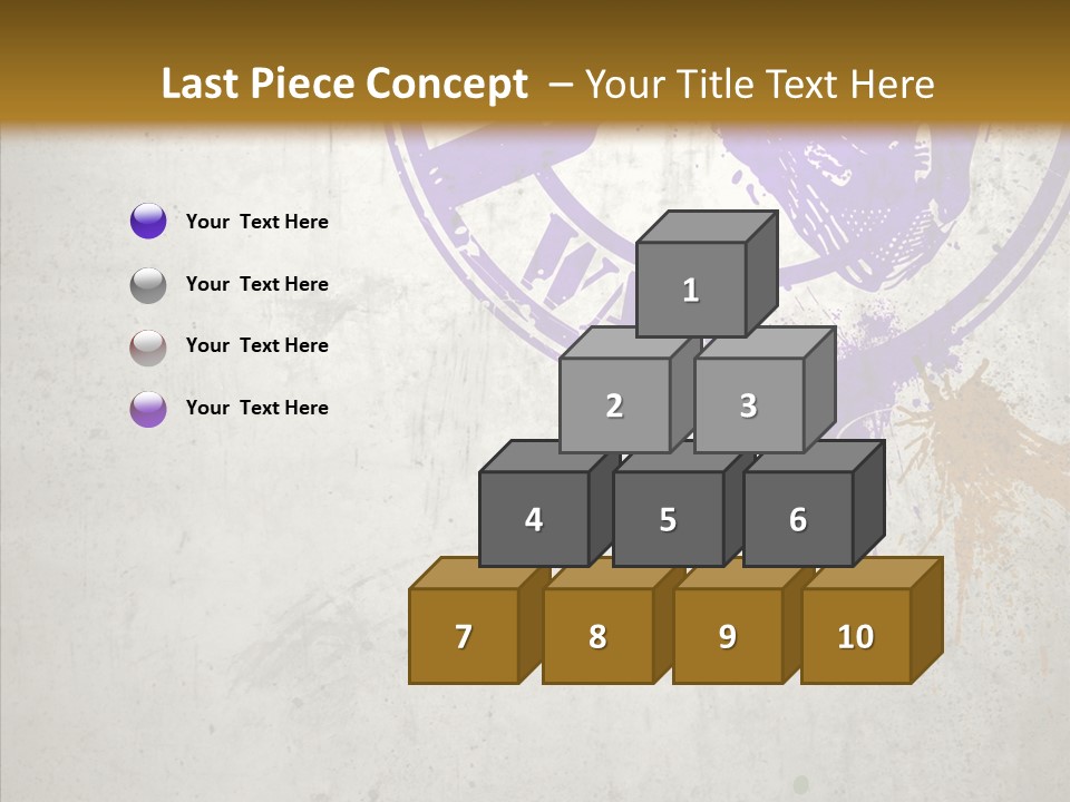 Spring Poster Grunge PowerPoint Template