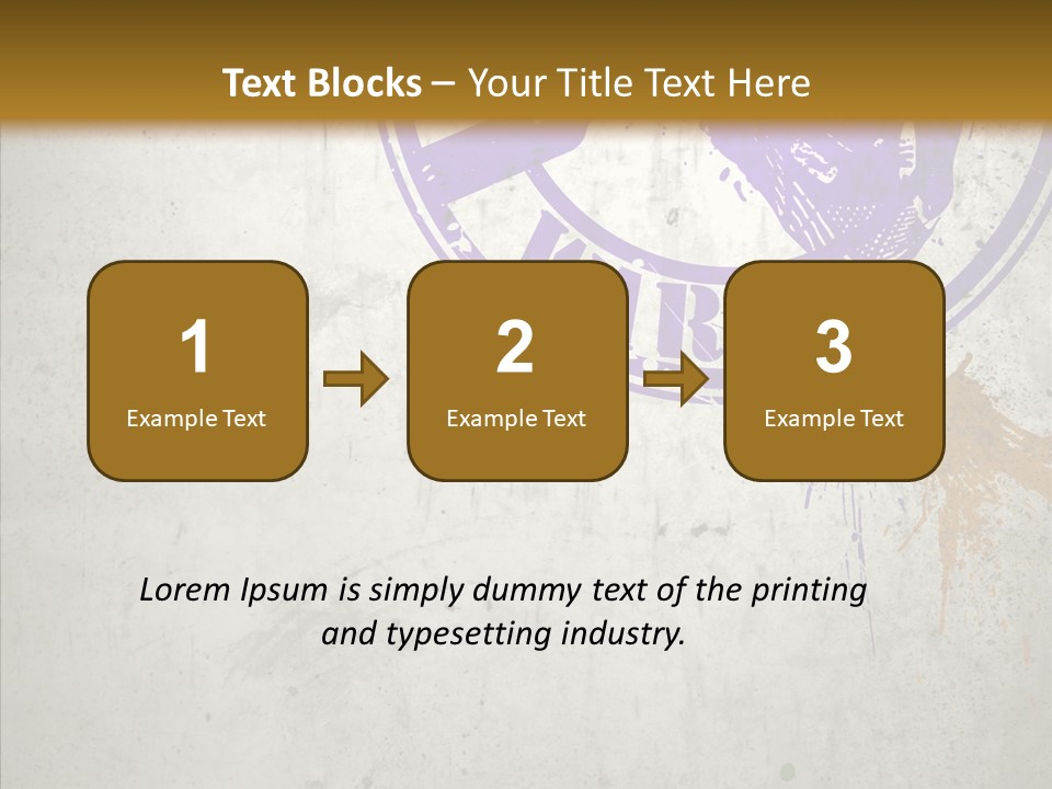 Spring Poster Grunge PowerPoint Template