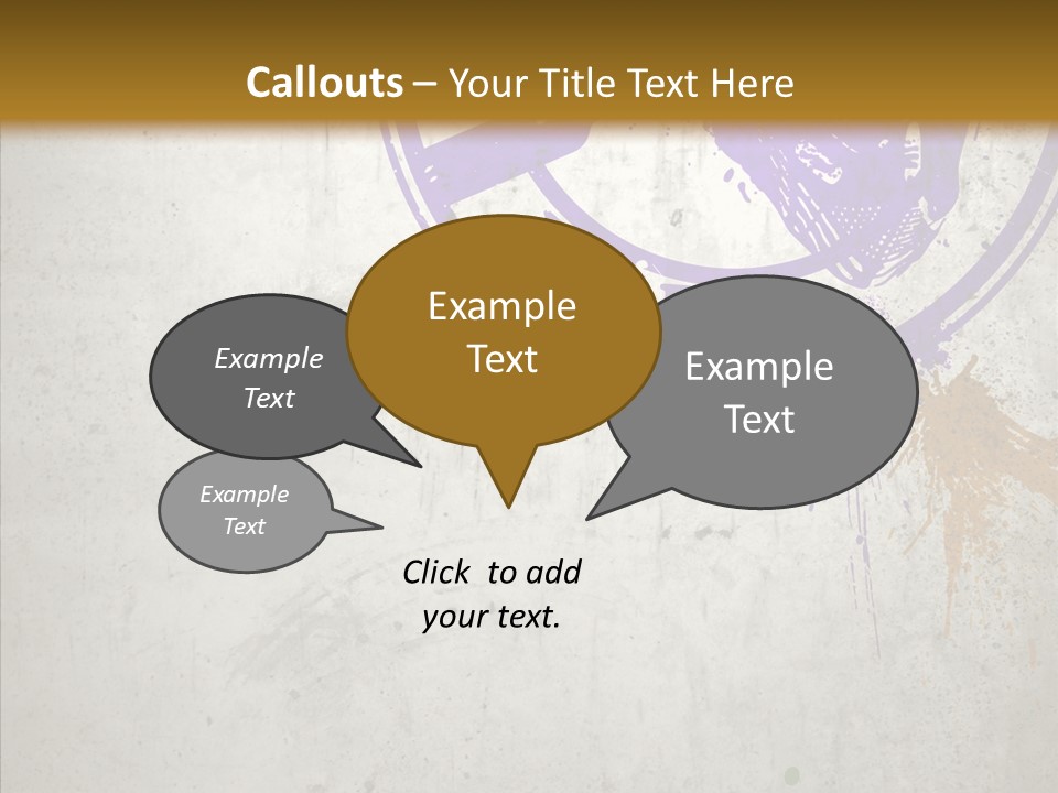 Spring Poster Grunge PowerPoint Template