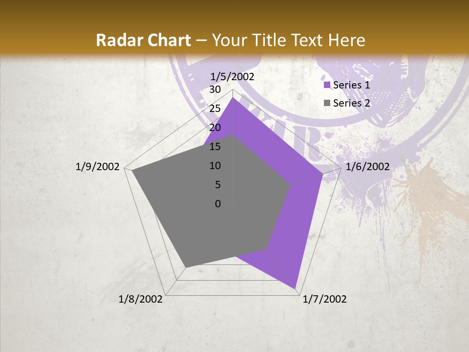 Spring Poster Grunge PowerPoint Template