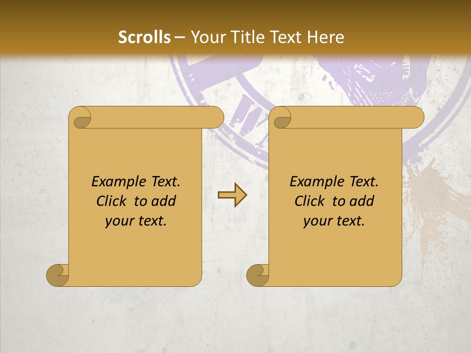 Spring Poster Grunge PowerPoint Template