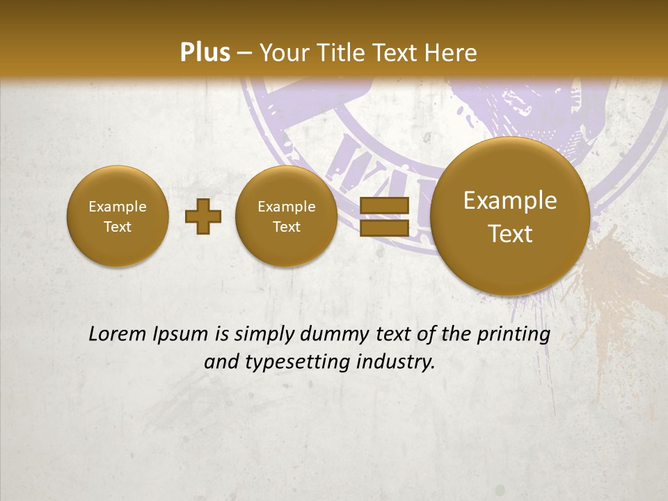 Spring Poster Grunge PowerPoint Template