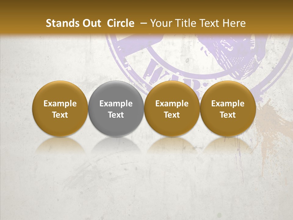 Spring Poster Grunge PowerPoint Template