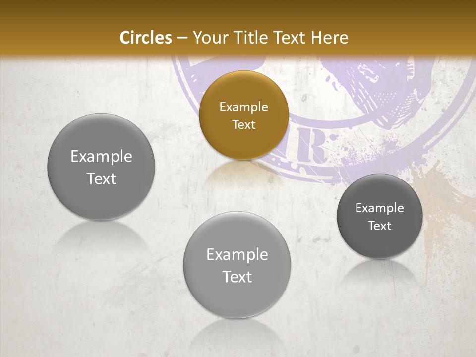 Spring Poster Grunge PowerPoint Template