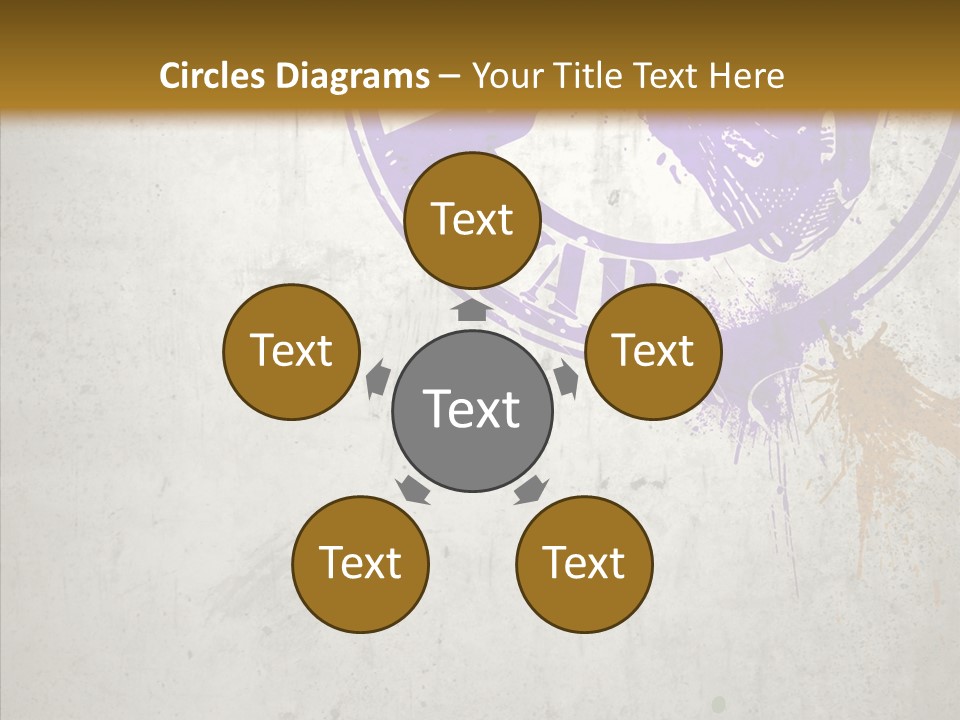 Spring Poster Grunge PowerPoint Template