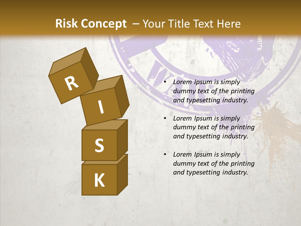 Spring Poster Grunge PowerPoint Template