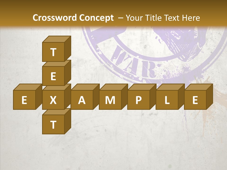 Spring Poster Grunge PowerPoint Template