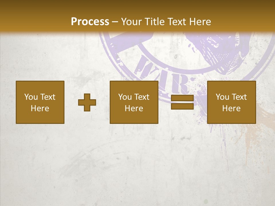 Spring Poster Grunge PowerPoint Template