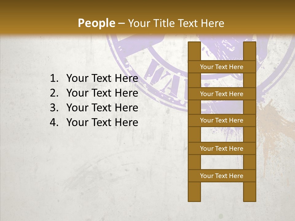 Spring Poster Grunge PowerPoint Template