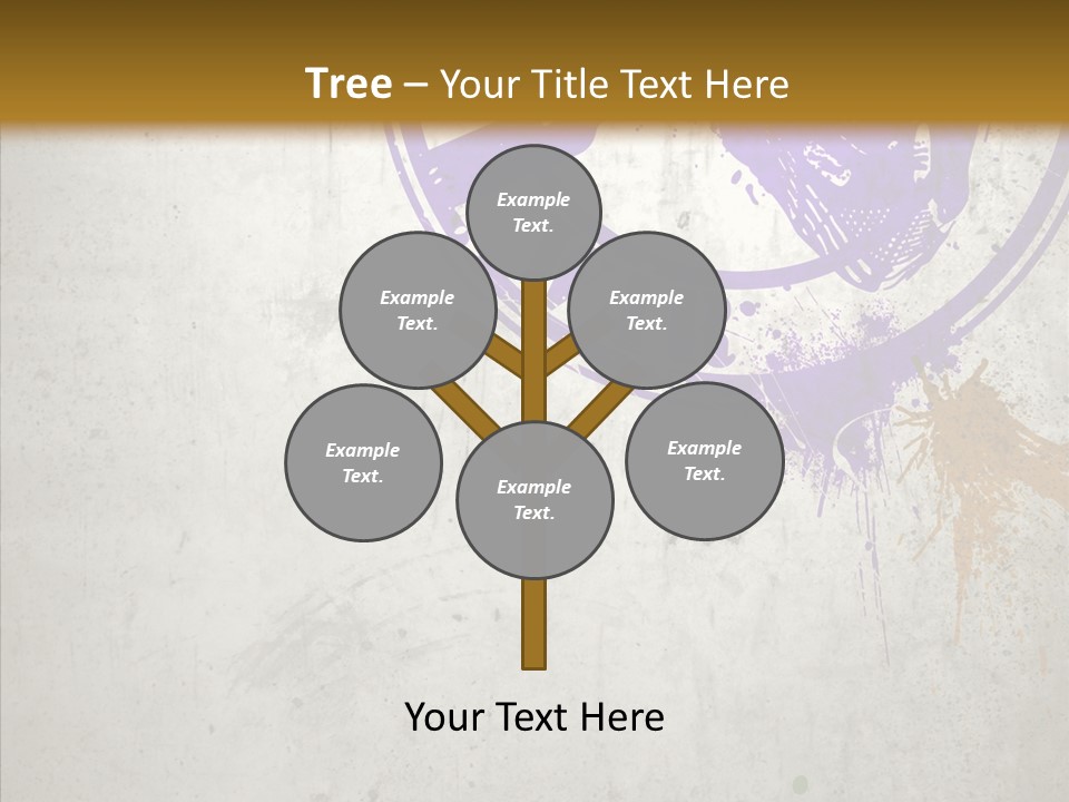 Spring Poster Grunge PowerPoint Template