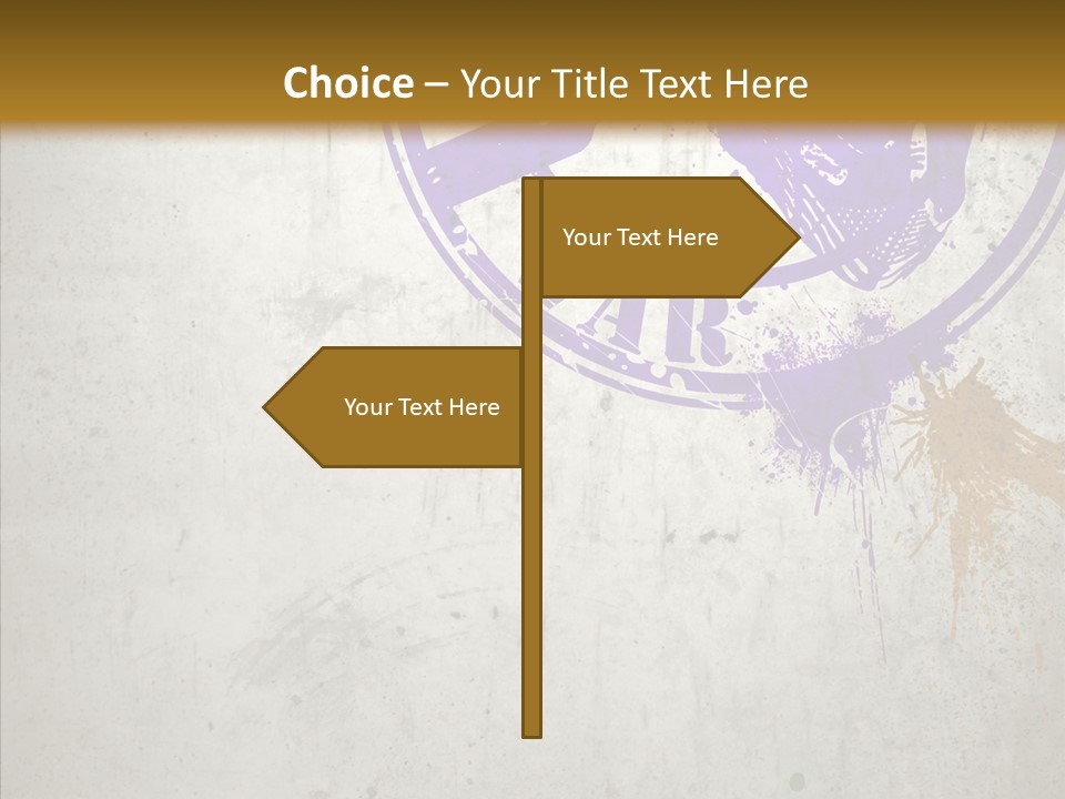 Spring Poster Grunge PowerPoint Template