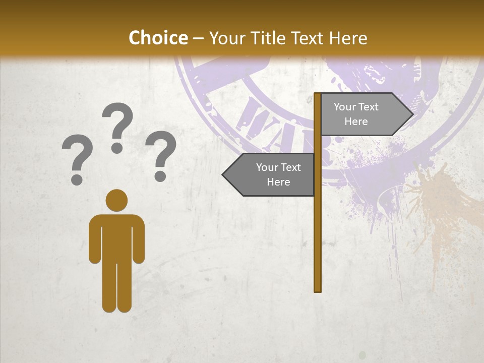 Spring Poster Grunge PowerPoint Template