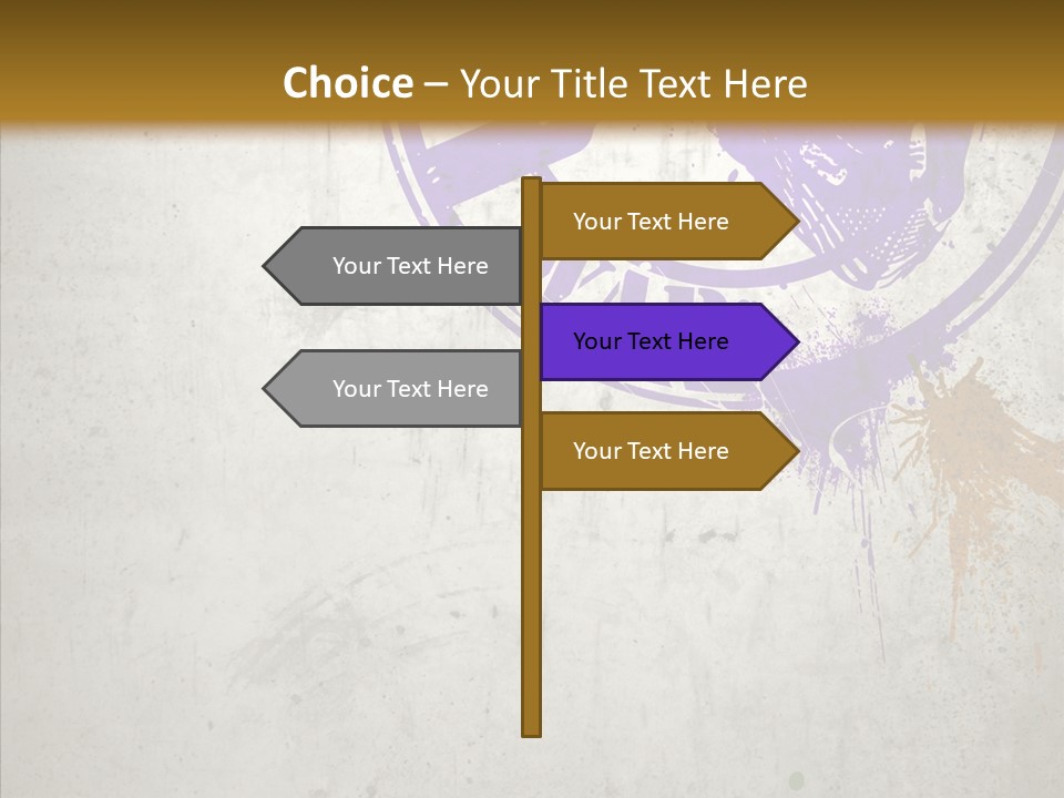 Spring Poster Grunge PowerPoint Template