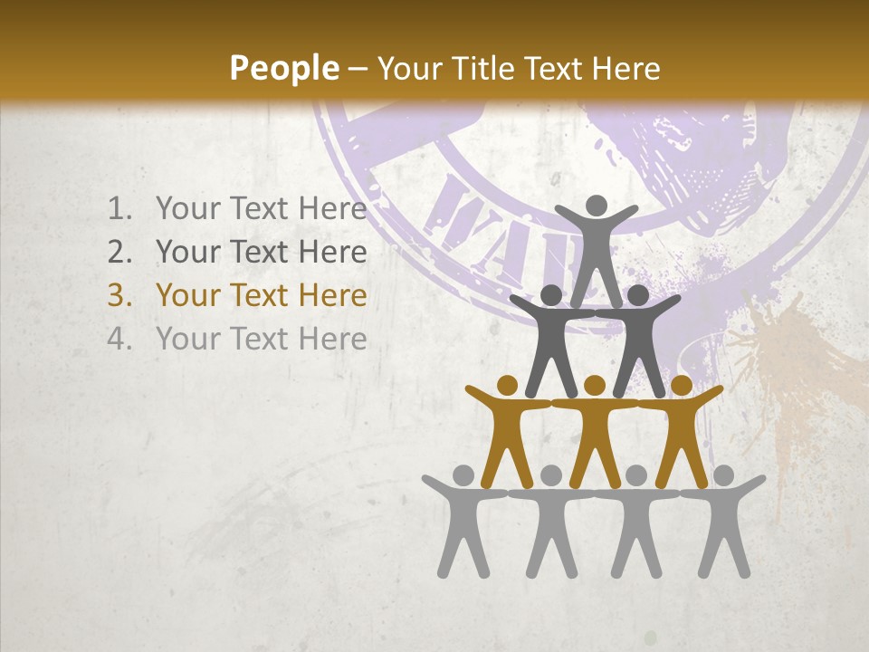 Spring Poster Grunge PowerPoint Template