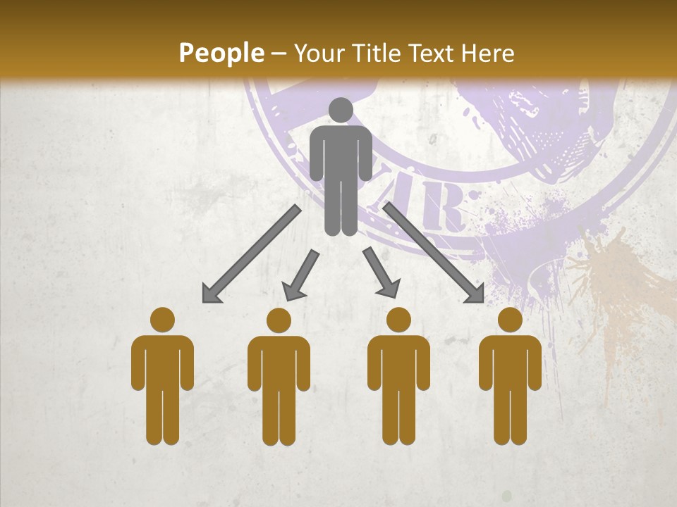 Spring Poster Grunge PowerPoint Template